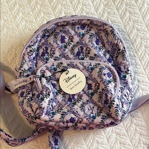 NWT Vera Bradley Disney Mini Backpack Beauty & The Beast